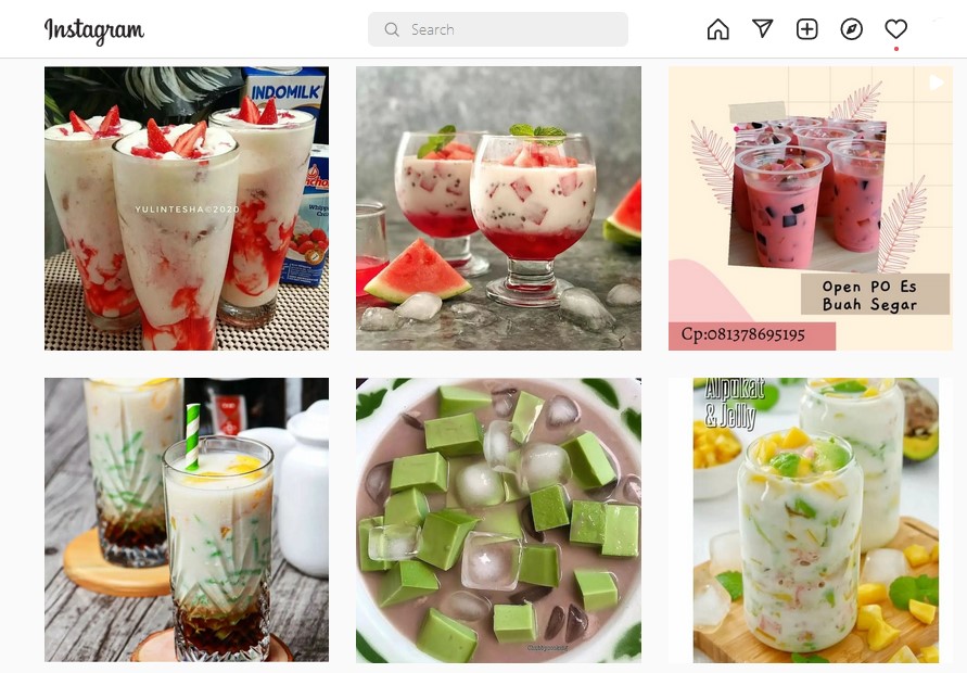 Promosikan Es Buah Jualan Kamu di Instagram. | via goodscoop.id