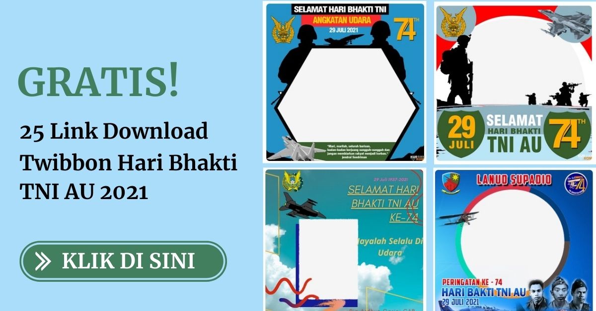 Twibbon Hari Bhakti TNI AU Download Gratis