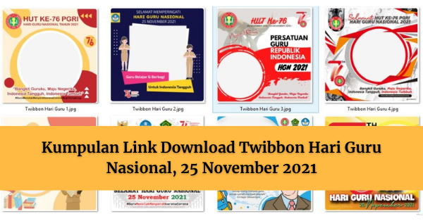 Download Twibbon Hari Guru Nasional 2021